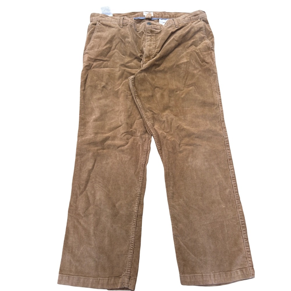 Dockers Mens Brown Corduroy Stretch Straight Leg Pants W38 L30 Camel 5019